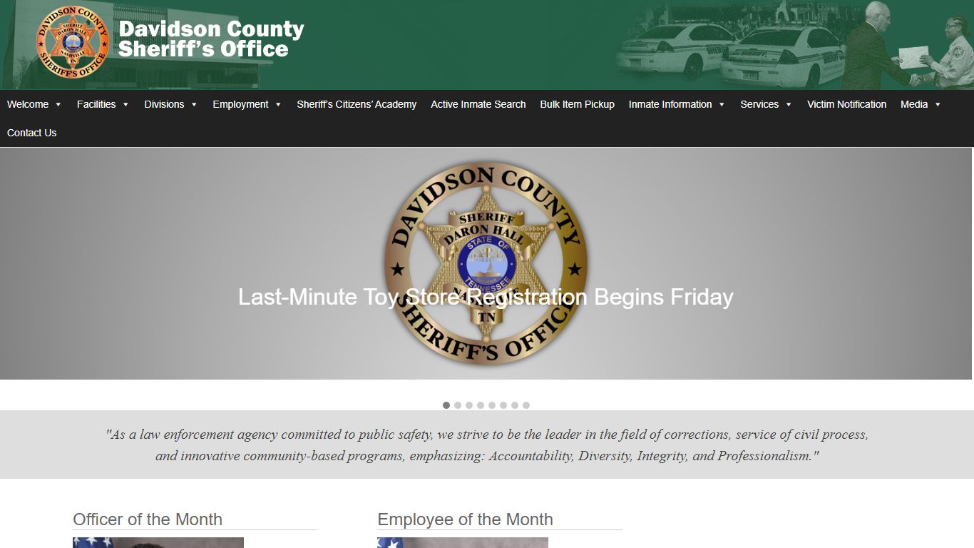Davidson County Sheriff – Nashville Tennessee – Davidson County Sheriff ...